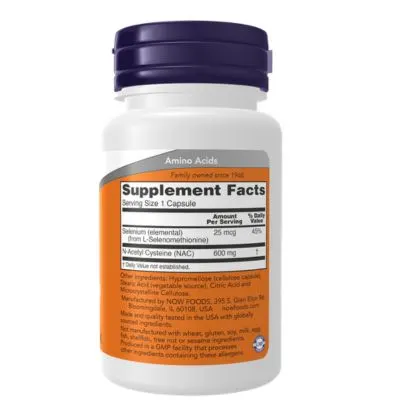 NOW Foods, NAC 600 mg 100 Capsules