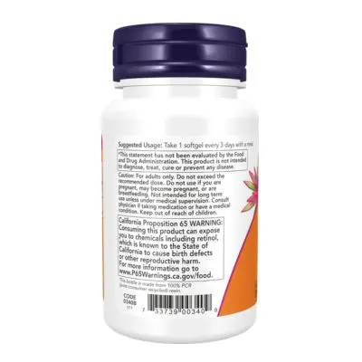 NOW Foods Vitamin A 25,000 IU Softgels - Eye Health, Vision Support, Immune Support, Skin Health Supplement, Retinol Supplement, Antioxidant Vitamins and Wellness Supplement