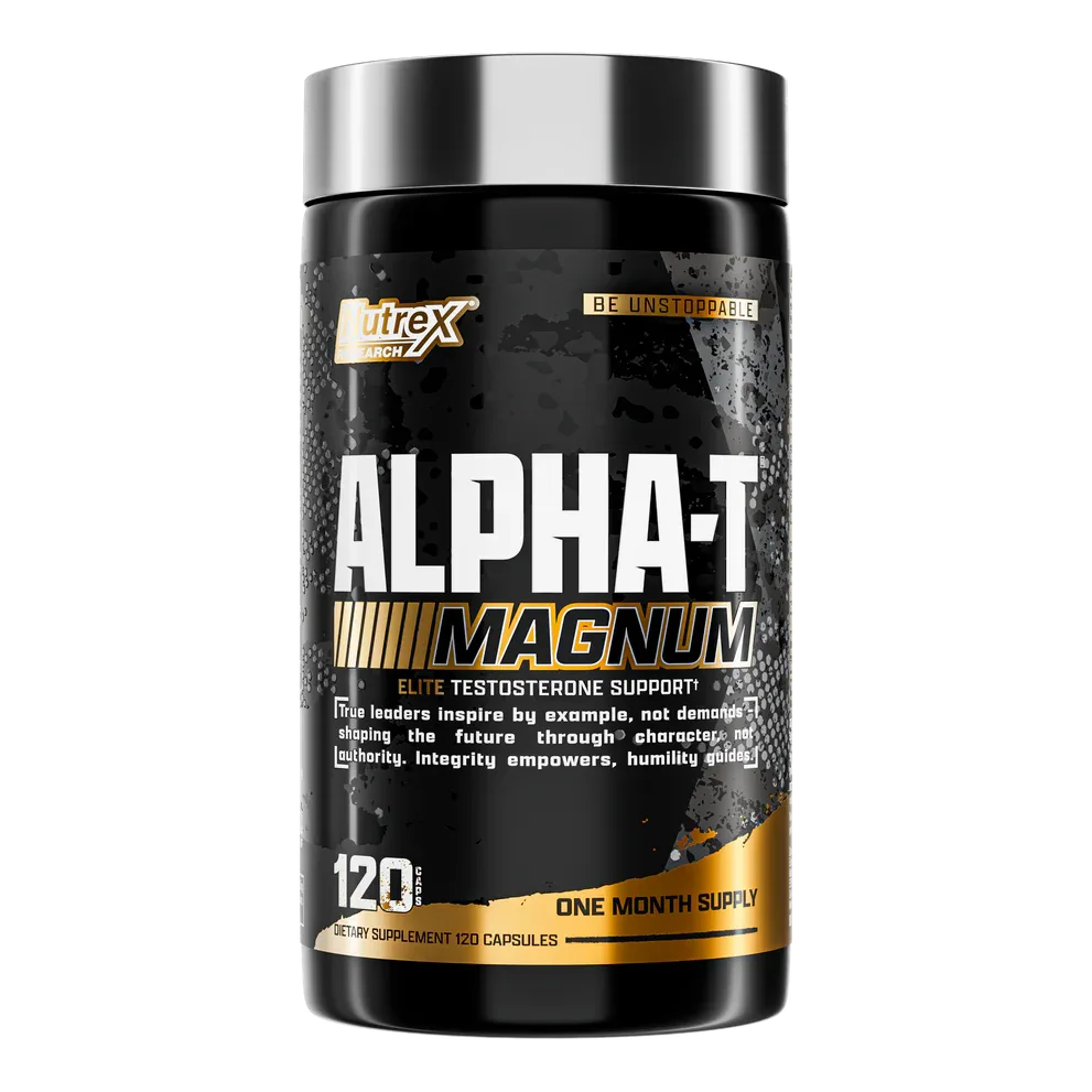 Nutrex Research Alpha-T Magnum Testosterone Support for Men | Muscle Builder for Strength, Growth & Hormone Balance Supplement
