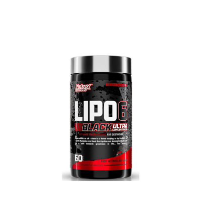 Nutrex Research Lipo-6 Black Ultra Concentrate | Thermogenic Energizing Fat Burner Supplement, Increase Weight Loss, Energy & Intense Focus |Capsule, 60Count