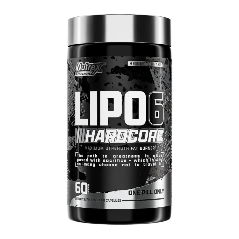 Nutrex Research Lipo-6 Hardcore – Metabolism & Energy Support – 60 Capsules
