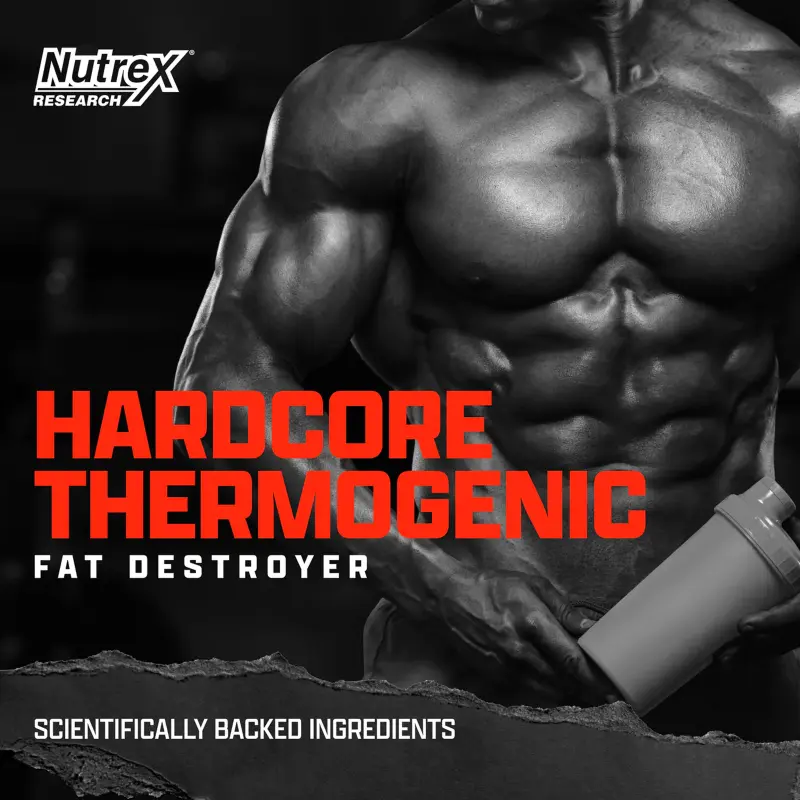 Nutrex Research Lipo-6 Hardcore – Metabolism & Energy Support – 60 Capsules