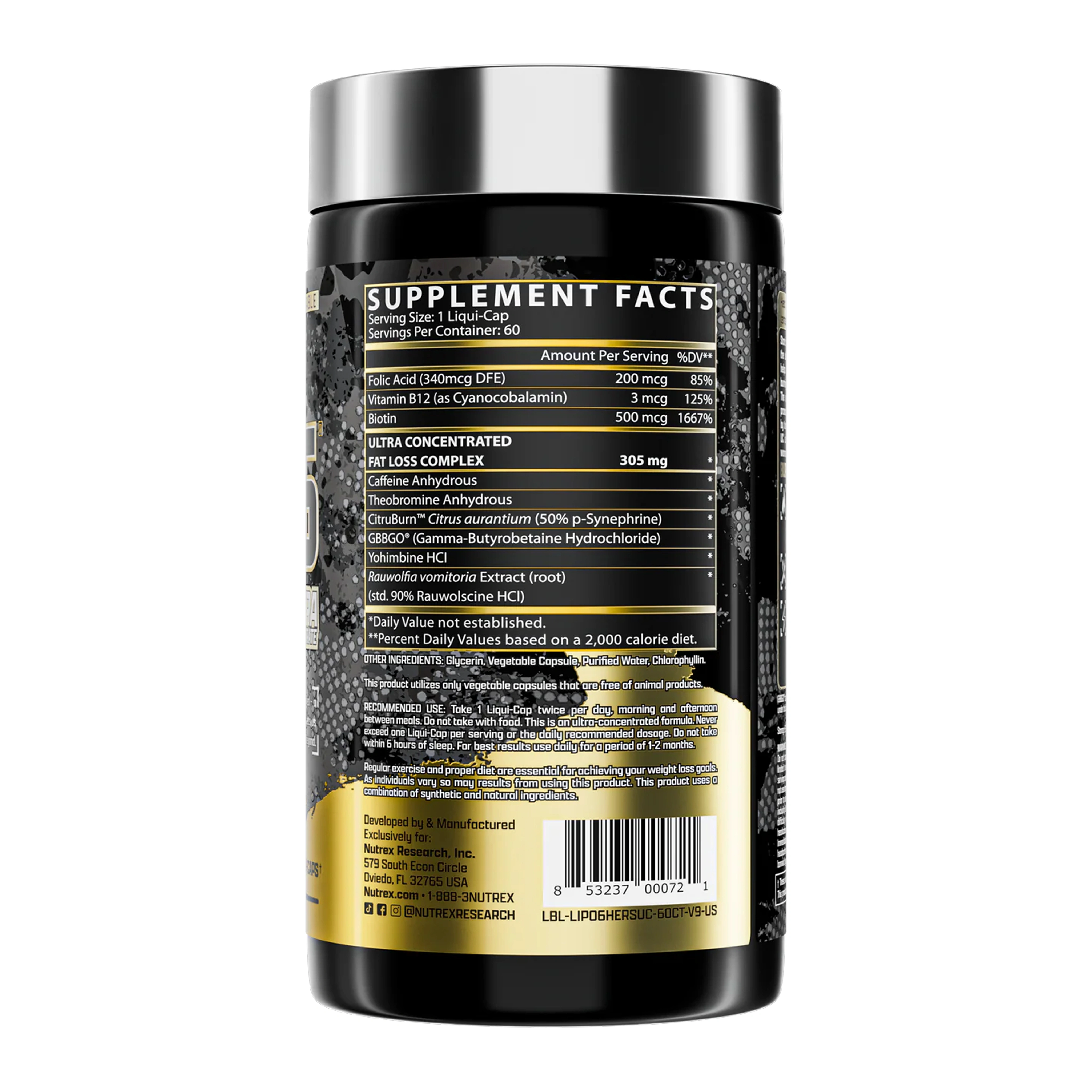 Nutrex Research Lipo-6 Hers Ultra Concentrate | Advanced Fat Burner for Women