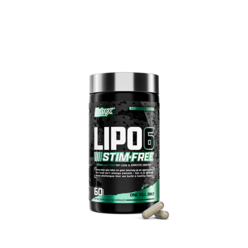 Nutrex Research Lipo-6 Stim-Free Metabolism & Appetite Support Supplement – Reduce Hunger | Non-Stimulant Weight Management Supplement for Women and Men – 60 Servings
