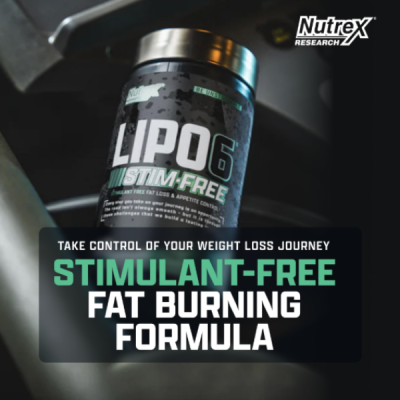 Nutrex Research Lipo-6 Stim-Free Metabolism & Appetite Support Supplement – Reduce Hunger | Non-Stimulant Weight Management Supplement for Women and Men – 60 Servings