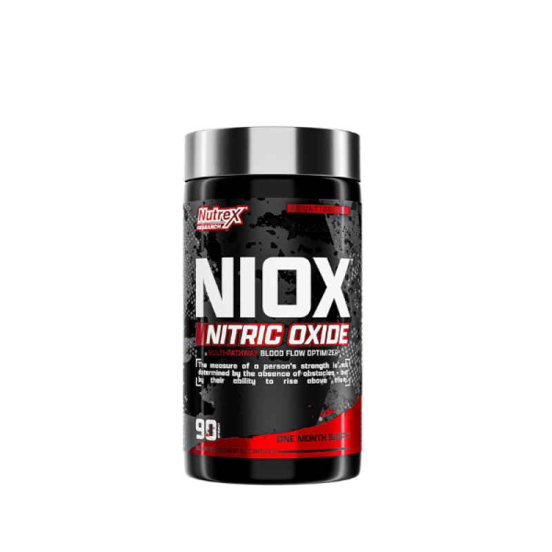 Nutrex Research, NIOX Nitric Oxide, Enhanced Muscle Pumps & Performance Boost 90Caps (Authentic Verification)