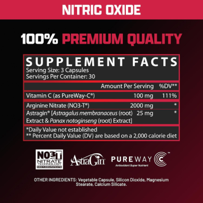Nutrex Research, NIOX Nitric Oxide, Enhanced Muscle Pumps & Performance Boost 90Caps (Authentic Verification)
