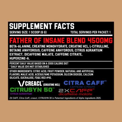 Father of Insane – Elite Trial Pack (6 Sachets)