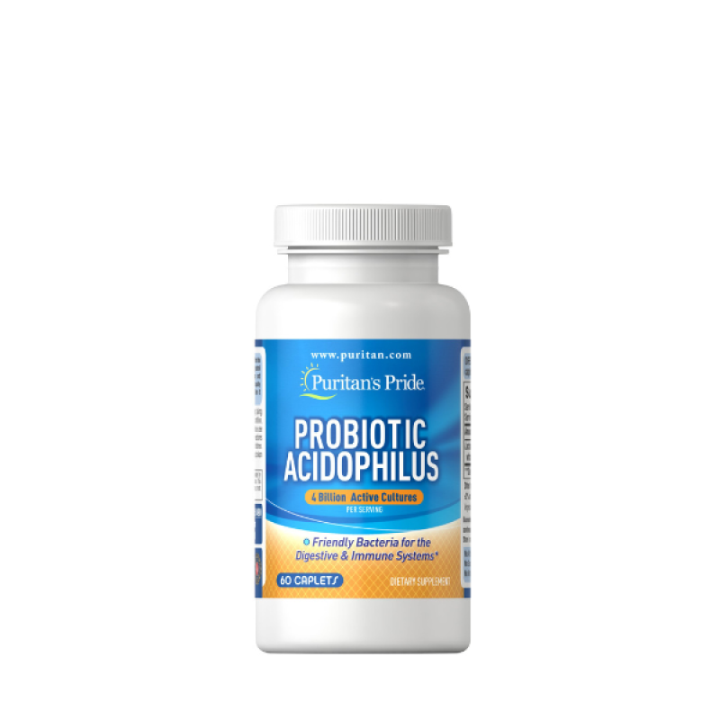 Puritan's Pride Probiotic Acidophilus 4 Billion (60 Caplets)