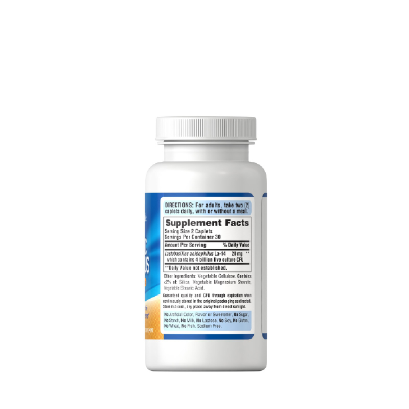 Puritan's Pride Probiotic Acidophilus 4 Billion (60 Caplets)