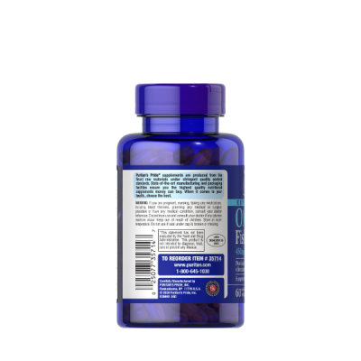 Puritans Pride Extra Strength Omega-3 Fish Oil 1500 Mg 450 Mg Active Omega-3 Softgels, 60 Count