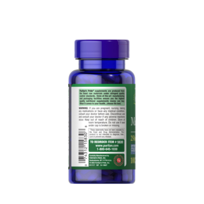 Puritans Pride Magnesium 250 Mg Caplets, 100 Count