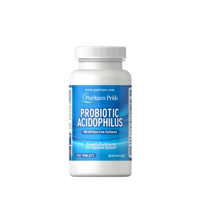 Puritan's Pride Probiotic Acidophilus 100 Million | Gut Health & Digestion 100 (Tablet)