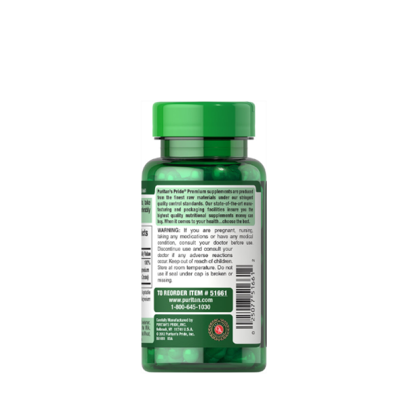 Puritan's Pride Triple Magnesium Complex with Magnesium Oxide, Aspartate, and Citrate 400mg, Dietary Supplement for Muscle, Heart, Nerve, and Bone Support,