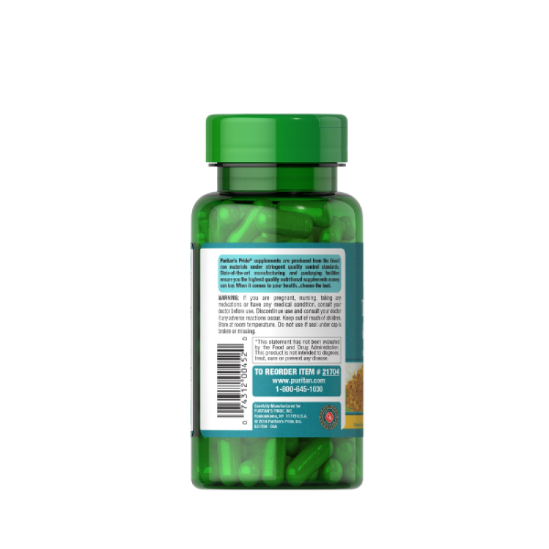 Puritan's Pride Turmeric & Ginger, 120 Capsules