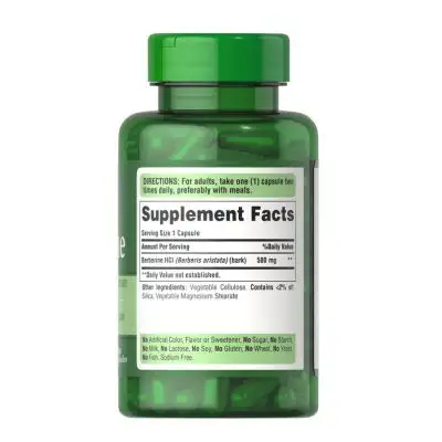 Puritan's Pride Berberine 500mg 60 Capsules