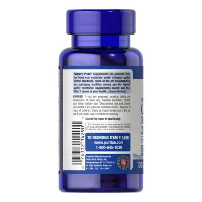 Puritan's Pride Chelated Calcium Magnesium Zinc 100 Caplets