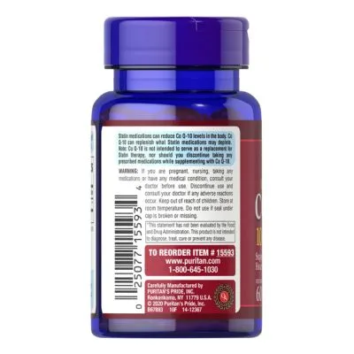 Puritan's Pride Co-Q10 100 mg 60 Softgels