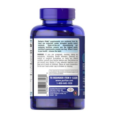 Puritans Pride Extra Strength Omega-3 Fish Oil Softgels - Heart Health, Brain Support, Joint Health and Healthy Cholesterol