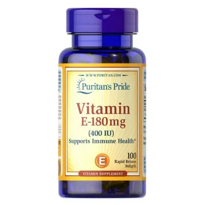 Puritan’s Pride, Vitamin E 180MG (400IU), 100 Softgels
