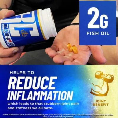 Ronnie Coleman Signature Series Omega-3 XS Fish Oil Softgels – Heart, Joint & Brain Support – 120 Softgels