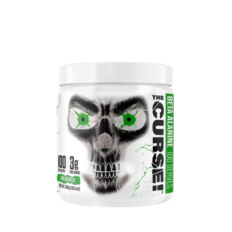 JNX SPORTS The Curse! Beta Alanine Powder - Unflavored, 100 Servings, 3g per Serving, GMP Compliant, Non-GMO, Made in The USA, Dietary Friendly