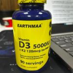 Vitamin D3 5000 IU + K2 120mcg (as MK-7)